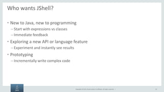 JShell: An Interactive Shell for the Java Platform | PPT