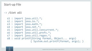 JShell: An Interactive Shell for the Java Platform | PPTX