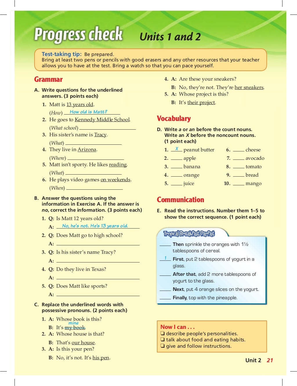 English book 3 student