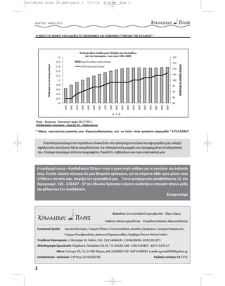 kykladikoi ploes 28.qxd:Layout 1               7/27/10   4:36 AM     Page 2




     ΜΑΡΤΙΟΣ - ΜΑΪΟΣ 2010



                                                                                             *




            :                         (    .    .)
                            :          .

     *                                μ         μ         μ     -μ            -       μ              μ      "               "



             Επαναδημοσιεύουμε τον παραπάνω πίνακα διότι στο προηγούμενο τεύχος της εφημερίδας μας υπήρξε
         σφάλμα στην εκτύπωση λόγω ασυμβατότητας της ηλεκτρονικής μορφής των προγραμμάτων επεξεργασίας
         του. Ζητούμε συγνώμμη από τον συγγραφέα κ. Κωστή Στ. Λεβογιάννη και τους αναγνώστες μας



      Η συνδρομή στους «Κυκλαδικούς Πλόες» είναι η μόνη πηγή εσόδων για τη συνέχιση της έκδοσής
      τους. Επειδή είμαστε σίγουροι ότι μας θεωρείτε χρήσιμους, για να παίρνετε κάθε τρεις μήνες τους
      «Πλόες» στο σπίτι σας, στηρίξτε την προσπάθειά μας. Γίνετε συνδρομητές καταβάλλοντας 10 στο
      λογαριασμό 188 - 630427 - 37 της Εθνικής Τράπεζας ή έναντι αποδείξεων στα κατά τόπους μέλη
      και φίλους της Συν-Κυκλαδικής.
                                                                                        Ευχαριστούμε



                                                               Iδιοκτήτης: Συν-κυκλαδική πρωτοβουλία - Έδρα: Σύρος

                                                          Eκδότης: Nίκος Συρμαλένιος Eπιμέλεια έκδοσης: Θέμης Δαλέζιος

      Συντακτική Oμάδα:     Zαμπέτα Bεντούρη, Γιώργος Γλέζος, Γιάννης Δελώτης, Bασίλης Zαχαράκης, Σωτήρης Kαστρουνής ,
                            Γιώργος Παπαβασιλείου, Δέσποινα Παρασκευαΐδου, Bαρβάρα Πατητή, Mατίνα Tσαΐνη
      Yπεύθυνοι Oικονομικού: Z. Bεντούρη -M. Tσαΐνη, Tηλ.: 210 5446628 - 210 4626456 - 6932 261271
      Aλληλογραφία:Eρμούπολη: Πάροδος Δ. Παπαδάκη 28-30, T.K. 84100, Tηλ.: 22810-85857 - 6977-423517,
                     Aθήνα: Γούναρη 35, T.K. 17456 Άλιμος, τηλ. 2109963730 - 6973439603 e-mail: syrmal2000@yahoo.gr
      Σελιδοποίηση - εκτύπωση: L•Press, 210 8228258                                              Kωδικός εντύπου: KA 7251


     2
 