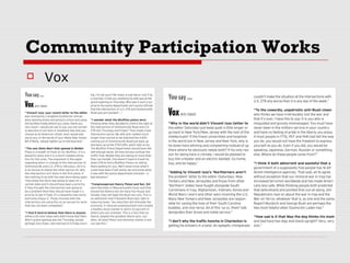 Community Participation Works
 Vox
 