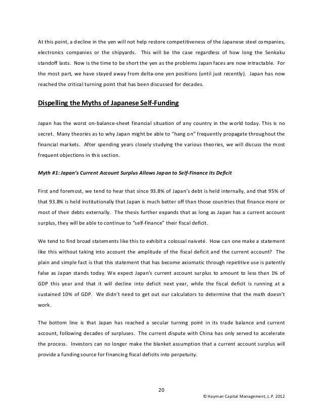 Hayman Capital Letter Hayman Capital Letter