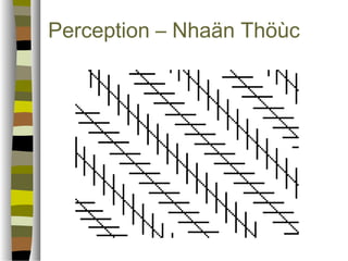 Perception – Nhaän ճöù 
 