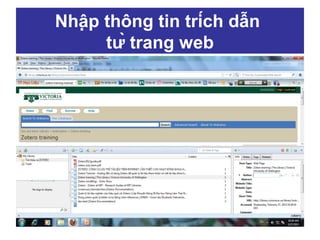 Nhập thông tin trích dẫn
từ trang web

 