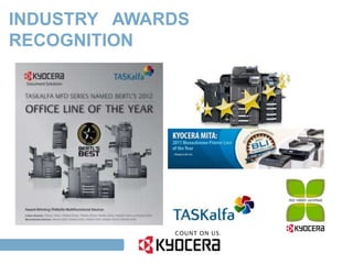 INDUSTRY AWARDS
 RECOGNITION




TAG LINE HERE
 