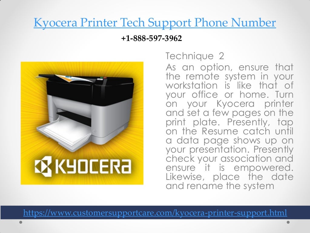 Kyocera Printer Technical Support Number +18885973962