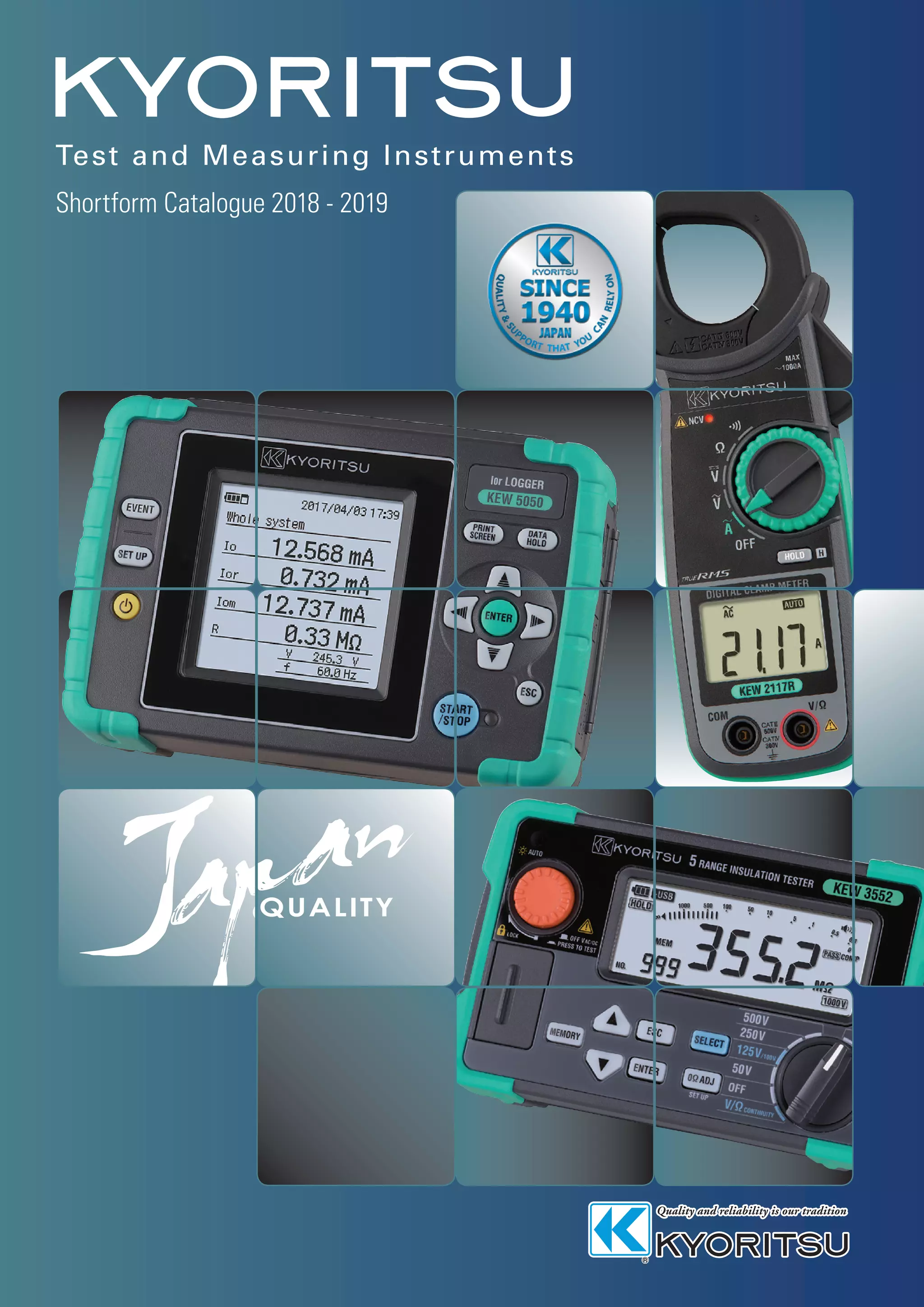 Kyoritsu product catalog 2018 2019 PDF