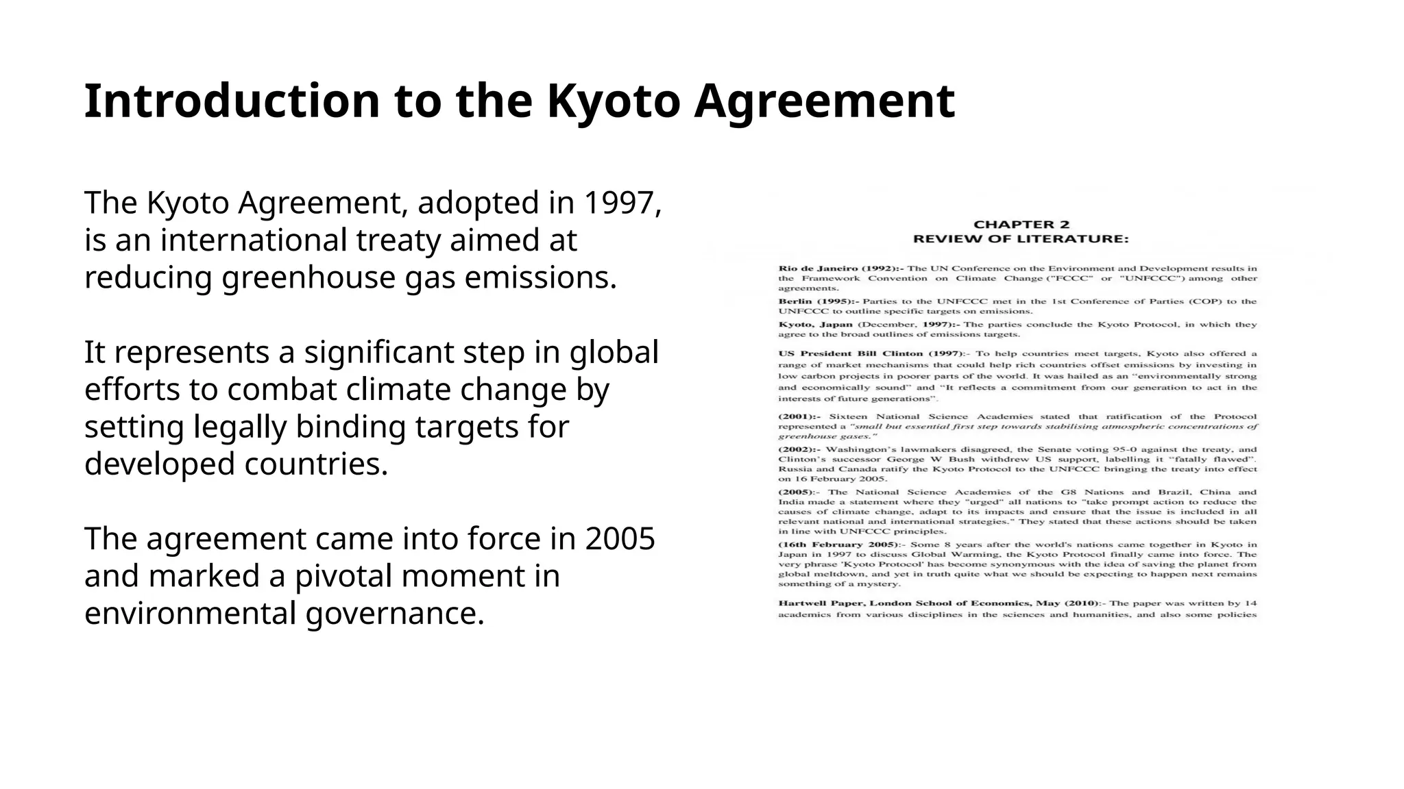 View of Kyoto Agreement And Protocol (Carbon Trading) | PPT