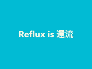 Reﬂux is
 