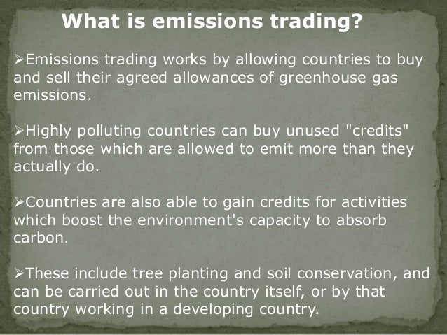 Emission trading system kyoto protocol