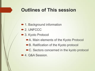 Kyoto Protocol to The UNFCCC by Md Sohrab Hossain | PPTX
