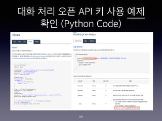 ?? ?? ?? API ? ?? ??
?? (Python Code)
159
 