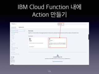 IBM Cloud Function ??
Action ???
173
 