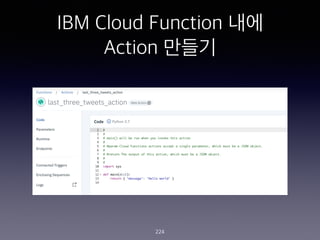 IBM Cloud Function ??
Action ???
224
 