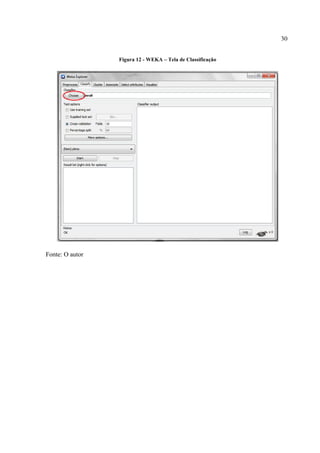 30
Figura 12 - WEKA – Tela de Classificação
Fonte: O autor
 