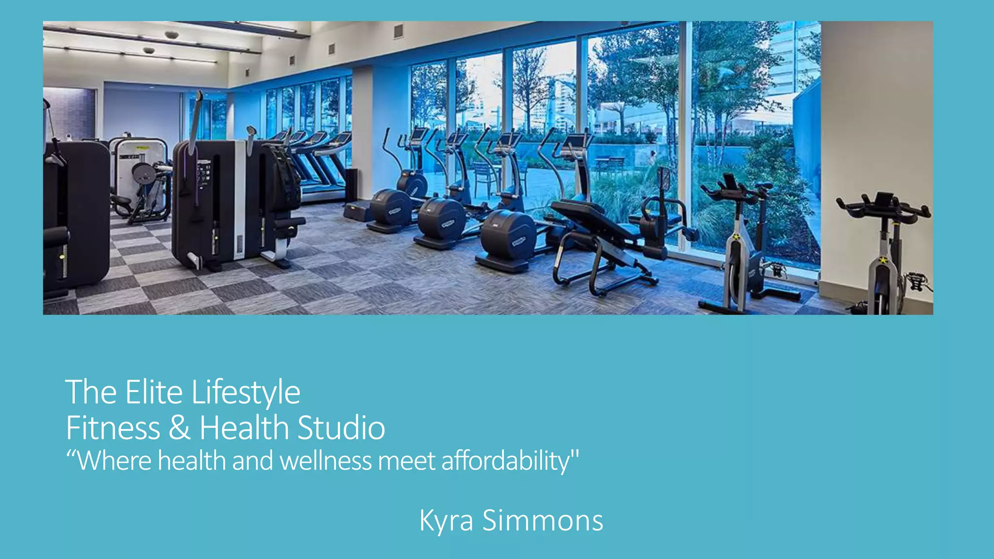 Health Studio The Elite Lifestyle fitness studio Project Presentation | PPTX