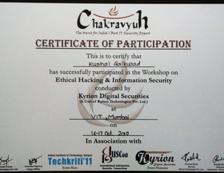Kyrion IT Security Certificate