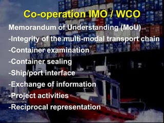 IMO ACTIVITIES TO ENHANCE MARITIME SECURITY .ppt