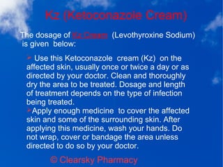 Kz (Ketoconazole Cream) | PPT