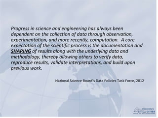 Progress in science and engineering has always been
dependent on the collection of data through observation,
experimentati...