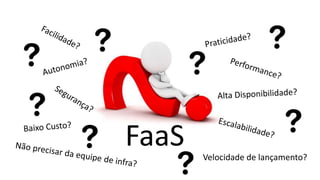 Velocidade de lançamento?
FaaS
 