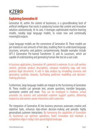 Leveraging Generative AI in the Metaverse: Healthcare | PDF