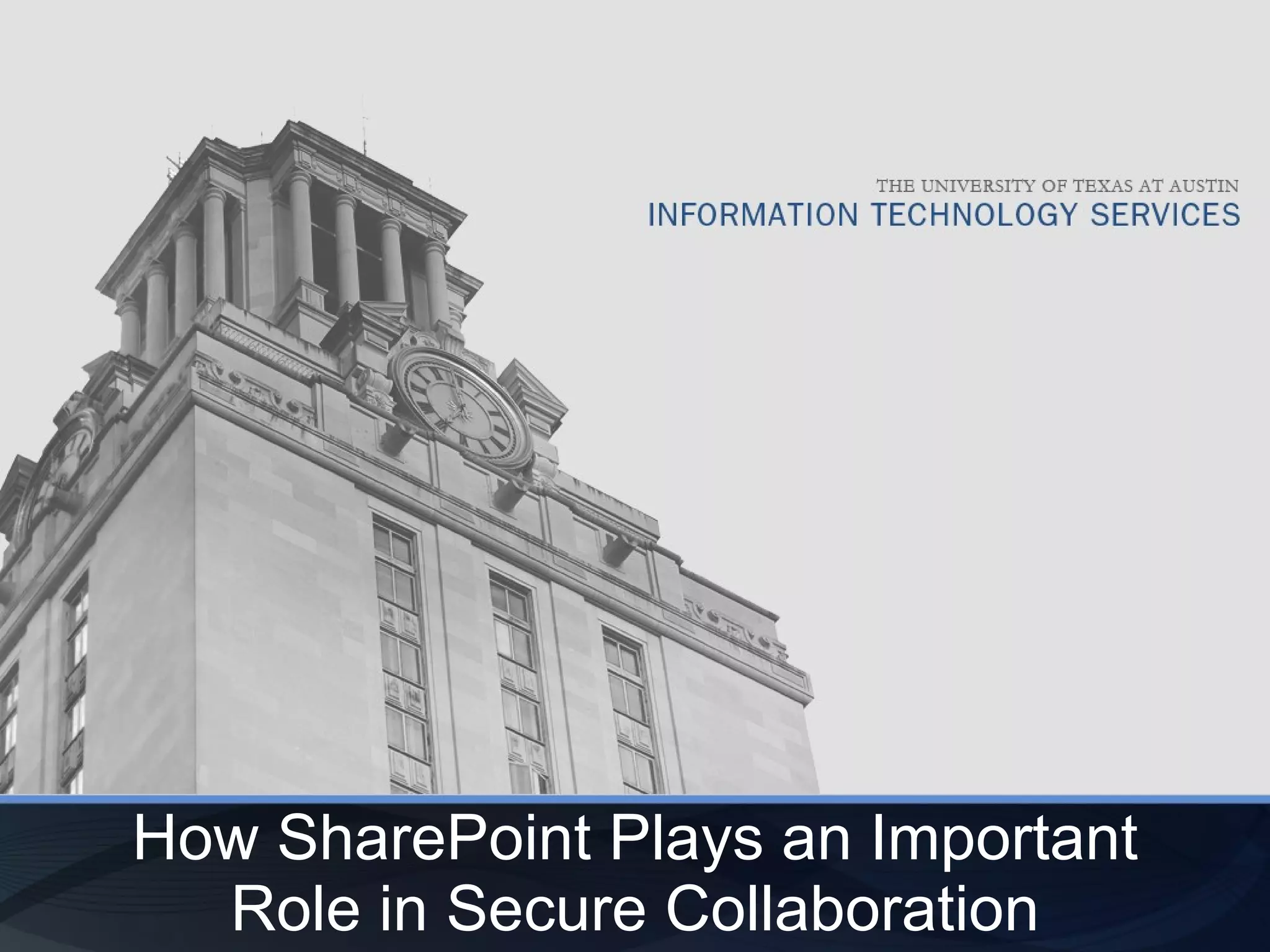 How SharePoint Plays an Important Role in Secure Collaboration 