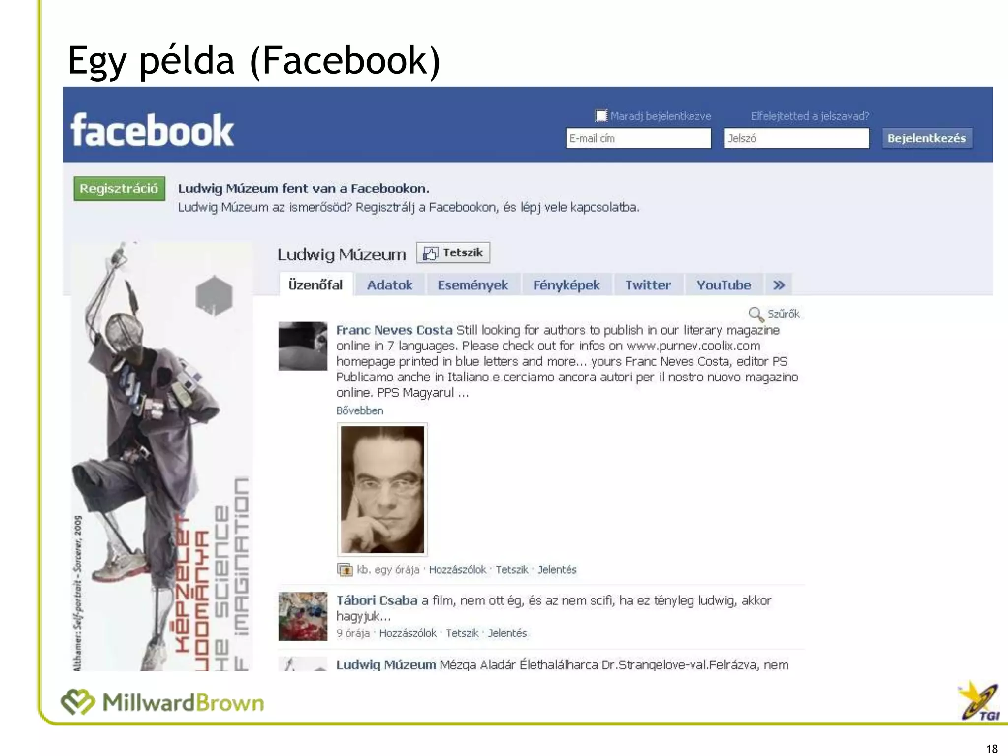 Egy példa (Facebook)




                       18
 