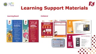 Learning Support Materials
Collateral
Learning Board
 