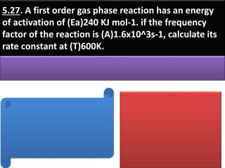 Chemial kinetic problem.