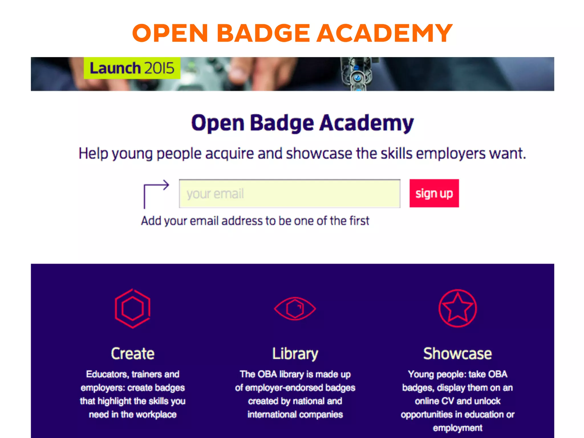 OPEN BADGE ACADEMY
 