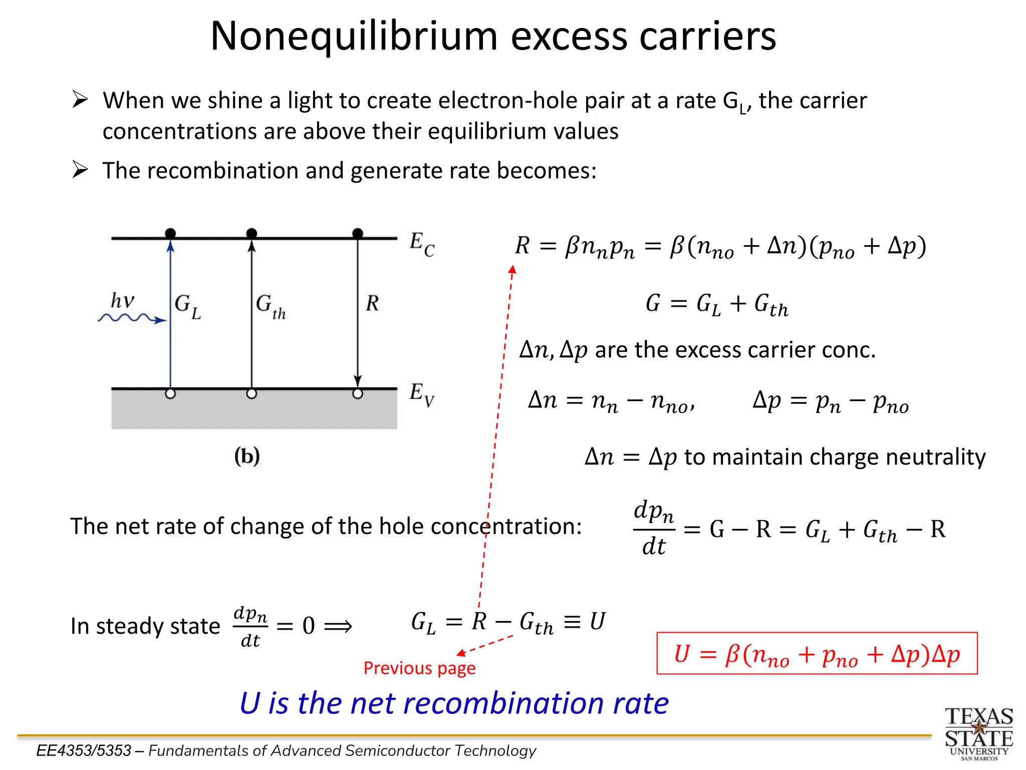 The Carrier Diffusion of a Semiconductor | PDF