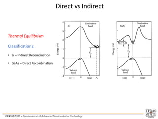 The Carrier Diffusion of a Semiconductor | PDF