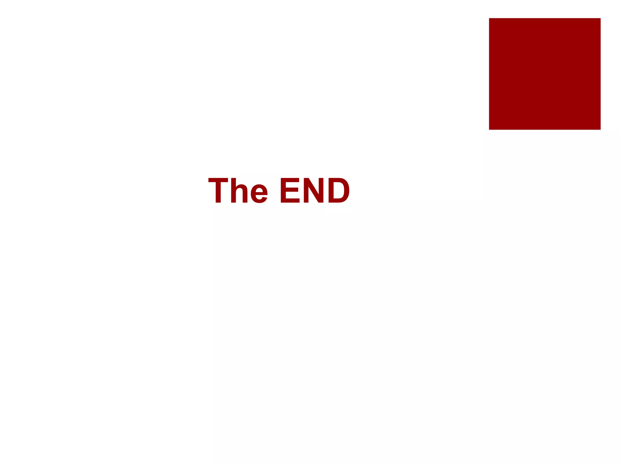 The END
 