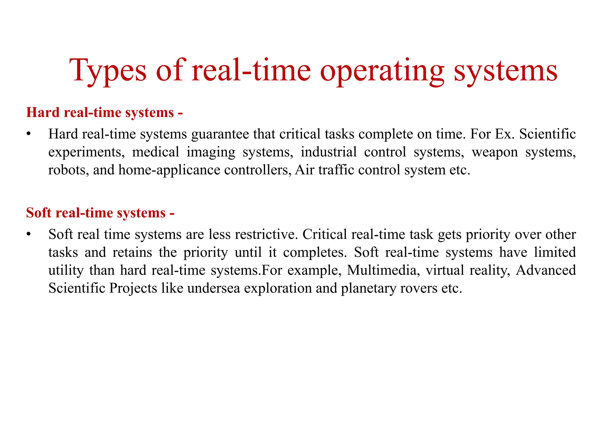 Types of operating system................. | PPT