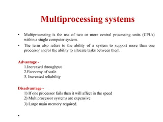 Types of operating system................. | PPT