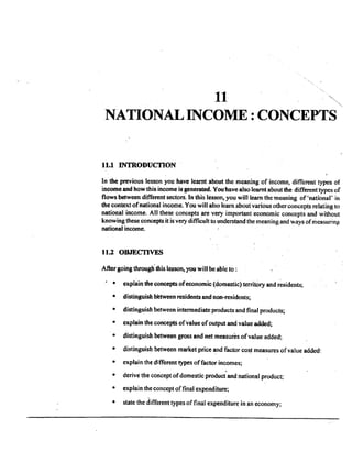 L 11 national income concepts