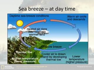 Sea breeze – at day time

 