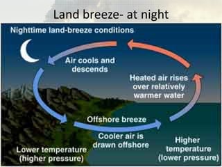 Land breeze- at night

 