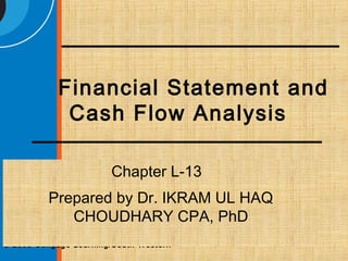 L 13 chapter financial statement and cash flow analysis | PPT