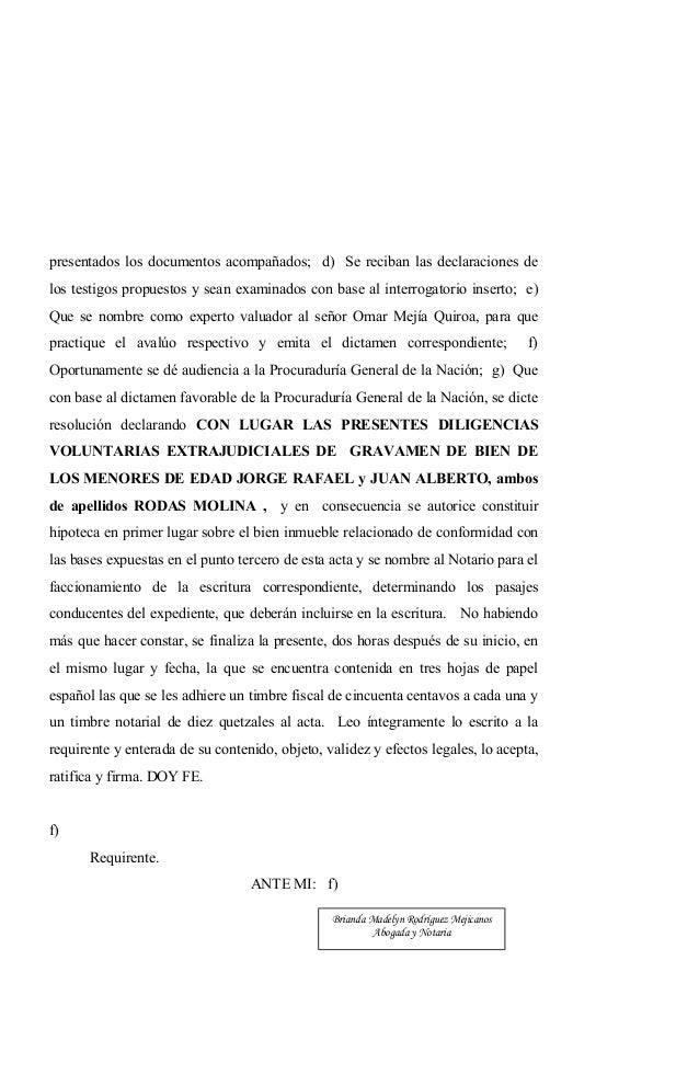 L. 15 acta not. requerimiento gravamen bienes de menor.doc