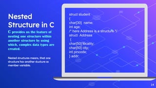 STRUCTURES IN C PROGRAMMING | PPT | Free Download