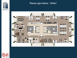 Planta Laje Inteira - 554m²
 