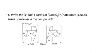 L-23 Optical Isomerism.pptx in chemistry | PPTX