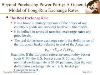Ppp Exchange Rate Example L.6-PPP.ppt purchasing power parity for finance | PPT
