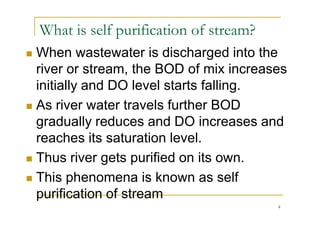 Self Purification L 29 do sag and self purification of streams | PDF