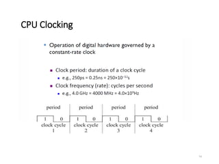 14
CPU Clocking
 