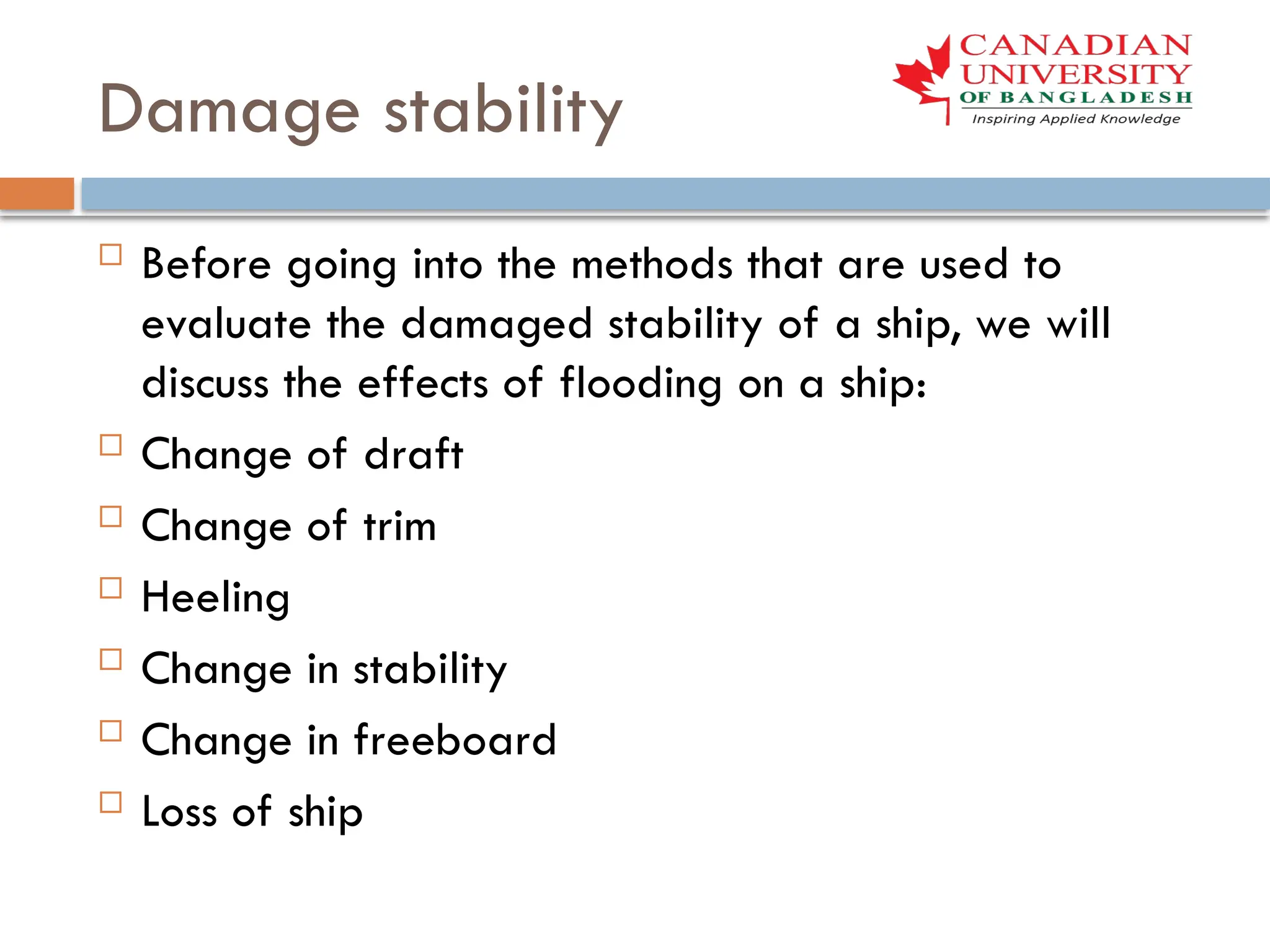 Damage of stability of a ship and how its change .pptx