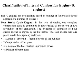 Comprehensive Classification and Components of Internal Combustion ...