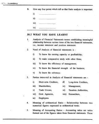 L 30 introduction and ratio analysis | PDF